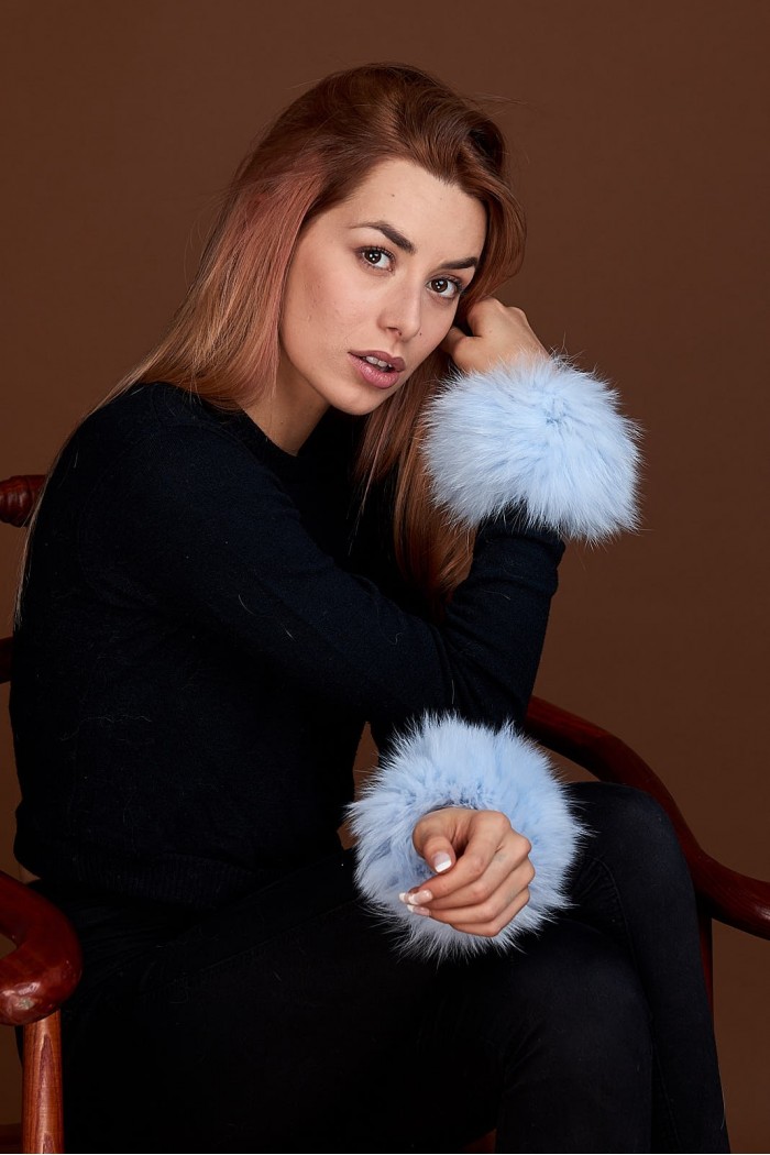 Puños DE PELO TEJIDO  PC-LZH5691-117