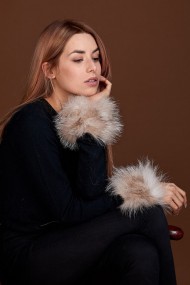 Puños DE PELO TEJIDO  PC-LZH5691-12