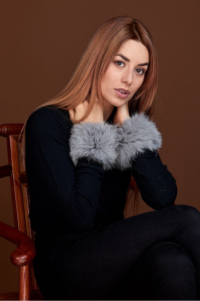 Puños DE PELO TEJIDO  PC-LZH5691-122