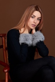 Puños DE PELO TEJIDO  PC-LZH5691-122