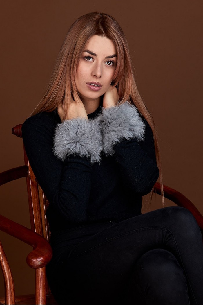 Puños DE PELO TEJIDO  PC-LZH5691-122