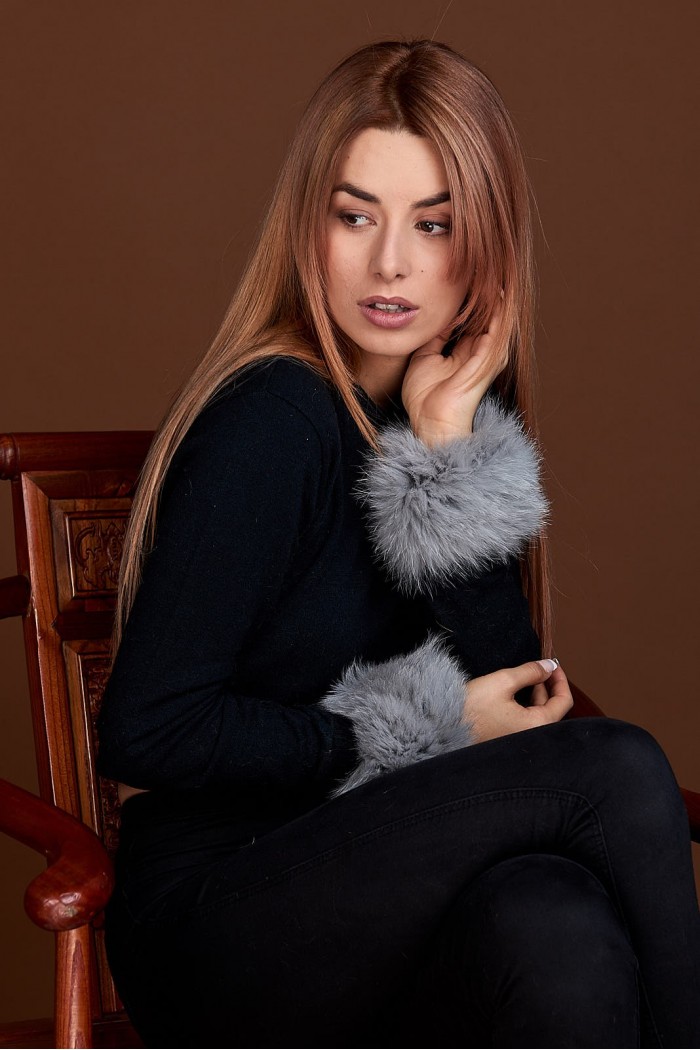 Puños DE PELO TEJIDO  PC-LZH5691-122