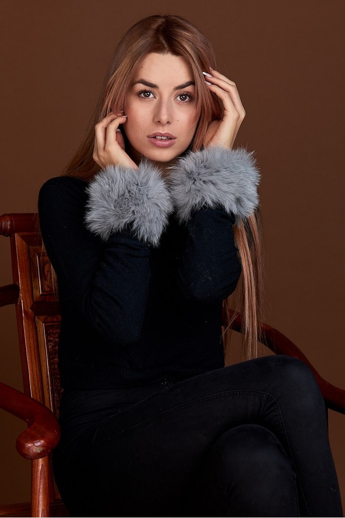 Puños DE PELO TEJIDO  PC-LZH5691-122