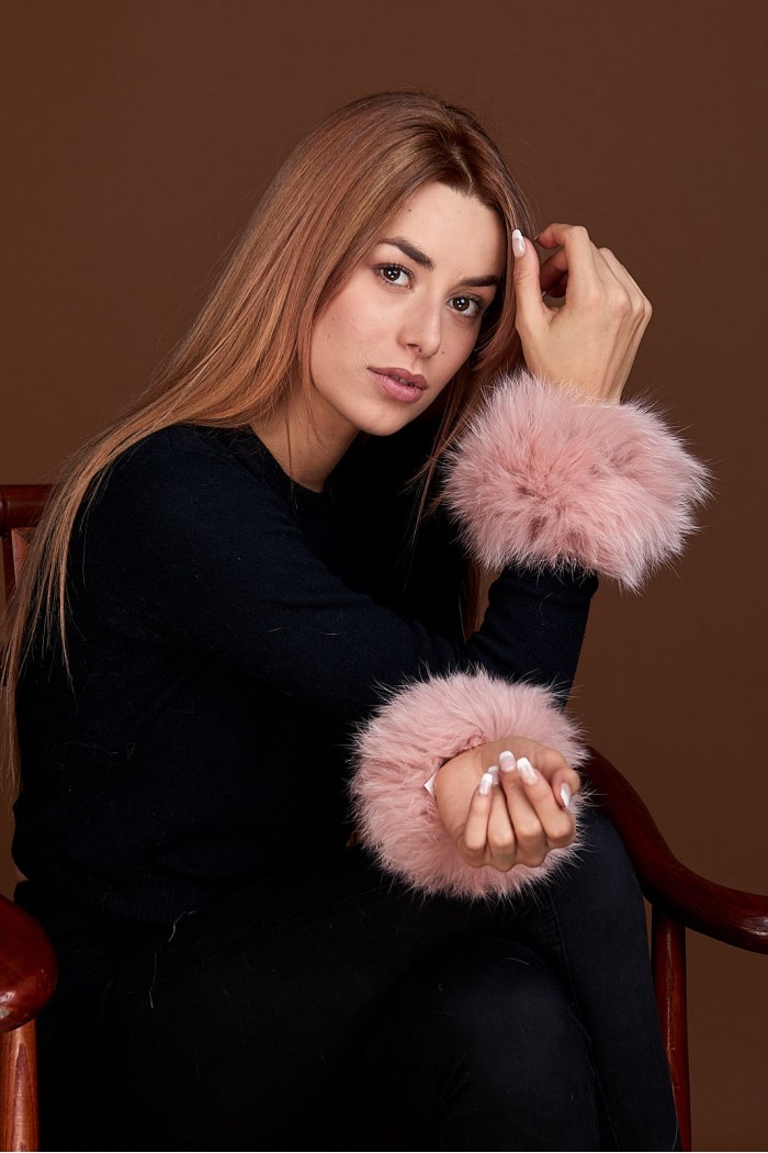 Puños DE PELO TEJIDO  PC-LZH5691-32