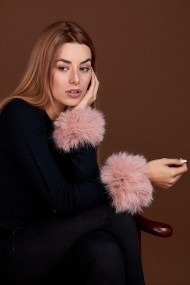 Puños DE PELO TEJIDO  PC-LZH5691-32