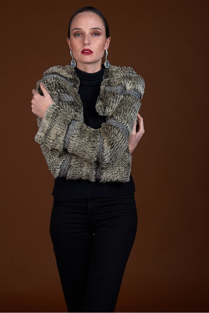 Chaqueta de conejo rex PC-ZHU1514-L