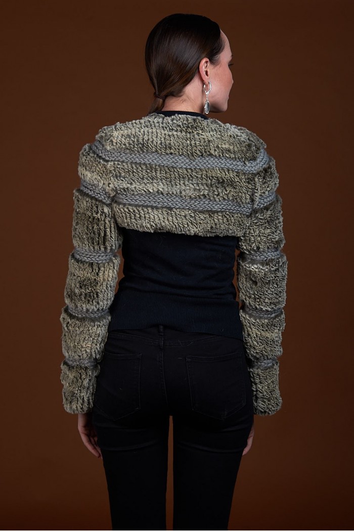 Chaqueta de conejo rex PC-ZHU1514-L