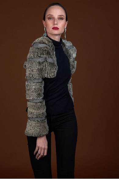 Chaqueta de conejo rex PC-ZHU1514-L