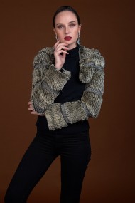 Chaqueta de conejo rex PC-ZHU1514-L