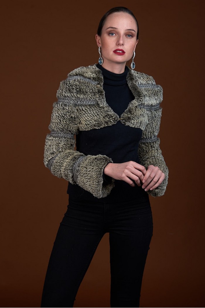 Chaqueta de conejo rex PC-ZHU1514-L