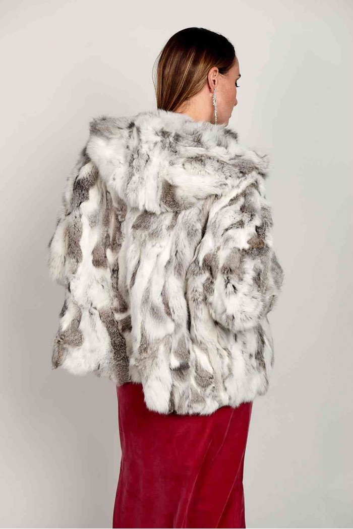 CHAQUETA PELO DE CONEJO  PC-LLL5754-16