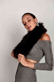 BUFANDA DE PELO TEJIDO PC-LZY5824-1382-10010