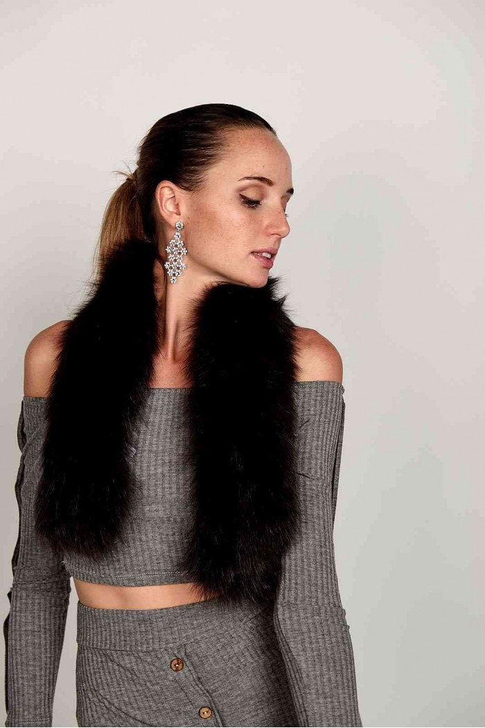 BUFANDA DE PELO TEJIDO PC-LZY5824-1382-10010