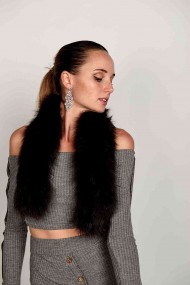 BUFANDA DE PELO TEJIDO PC-LZY5824-1382-10010