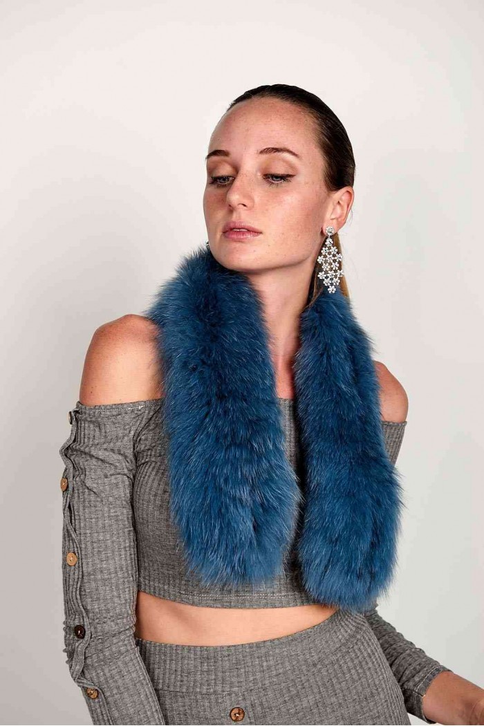 BUFANDA DE PELO TEJIDO PC-LZY5824-1392-10010