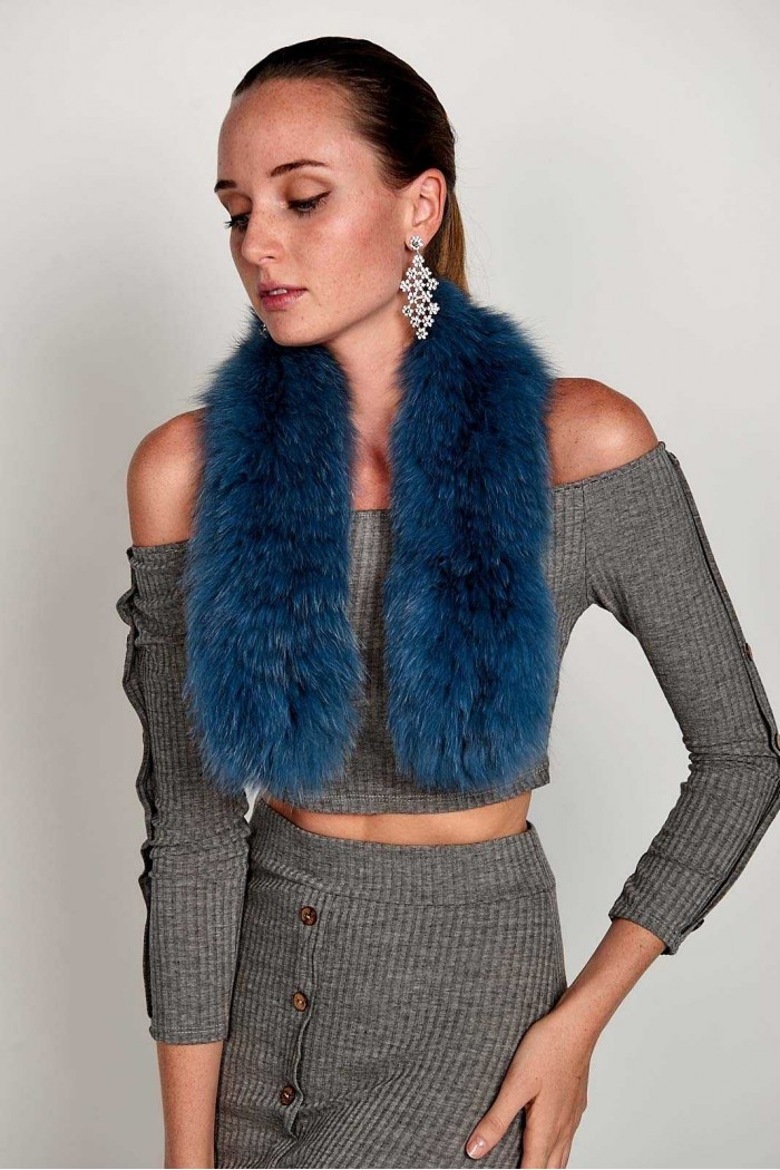 BUFANDA DE PELO TEJIDO PC-LZY5824-1392-10010