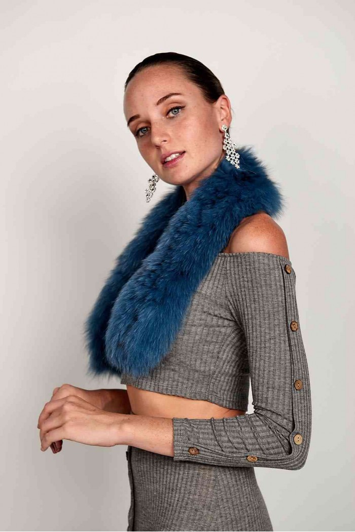 BUFANDA DE PELO TEJIDO PC-LZY5824-1392-10010