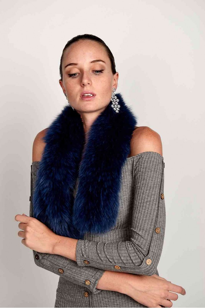 BUFANDA DE PELO TEJIDO PC-LZY5824-141-10010