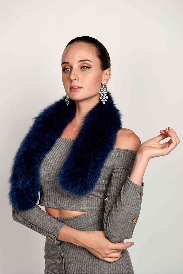 BUFANDA DE PELO TEJIDO PC-LZY5824-141-10010