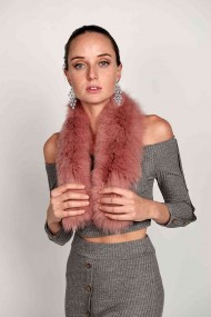 BUFANDA DE PELO TEJIDO PC-LZY5824-142-10010