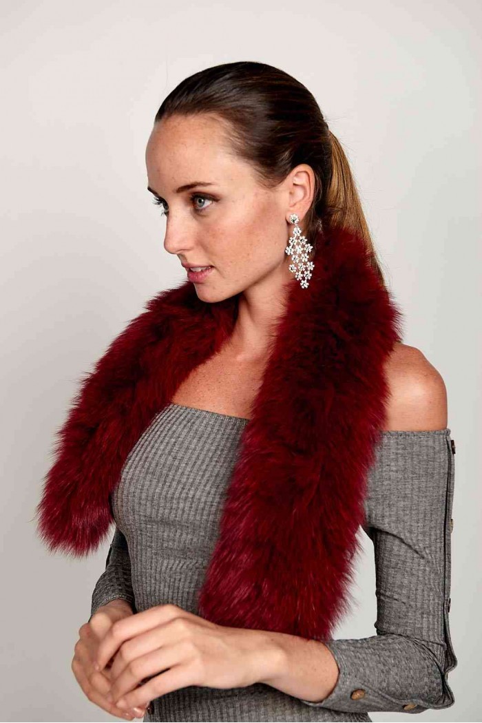 BUFANDA DE PELO TEJIDO PC-LZY5824-145-10010