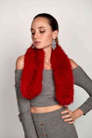 BUFANDA DE PELO TEJIDO PC-LZY5824-147-10010