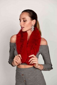 BUFANDA DE PELO TEJIDO PC-LZY5824-147-10010