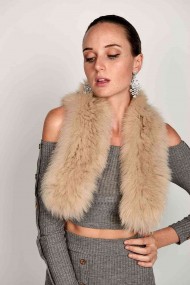 BUFANDA DE PELO TEJIDO PC-LZY5824-150-10010