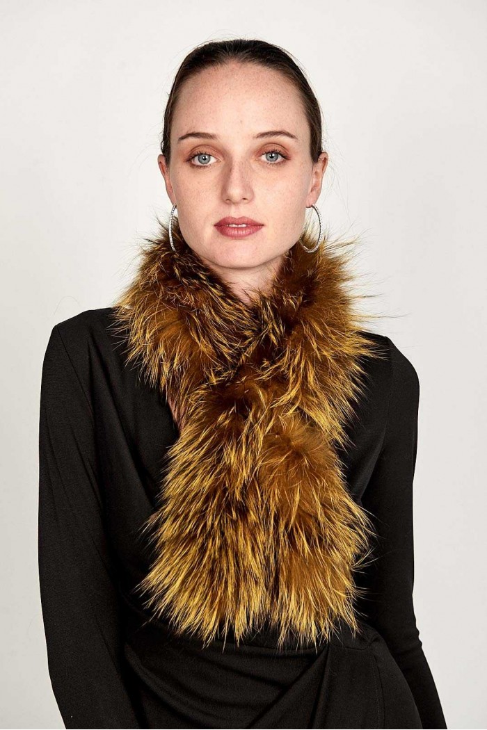 BUFANDA DE PELO TEJIDO PC-LZY5824-156-10010