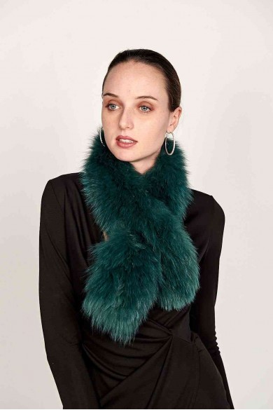 BUFANDA DE PELO TEJIDO PC-LZY5824-140-10010