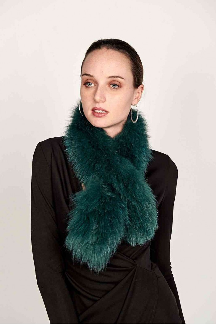 BUFANDA DE PELO TEJIDO PC-LZY5824-140-10010