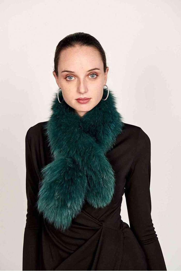 BUFANDA DE PELO TEJIDO PC-LZY5824-140-10010