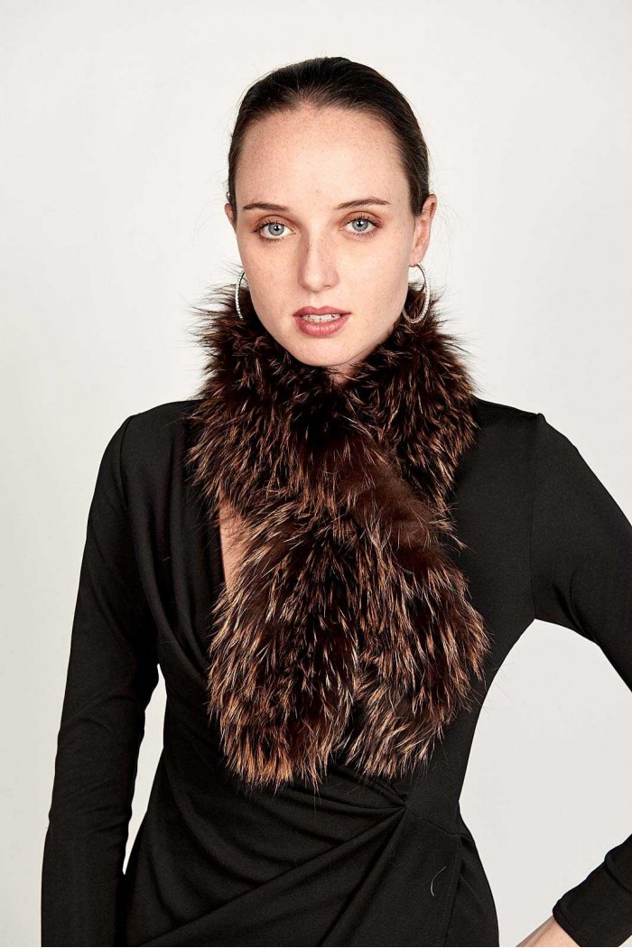 BUFANDA DE PELO TEJIDO PC-LZY5824-151-10010