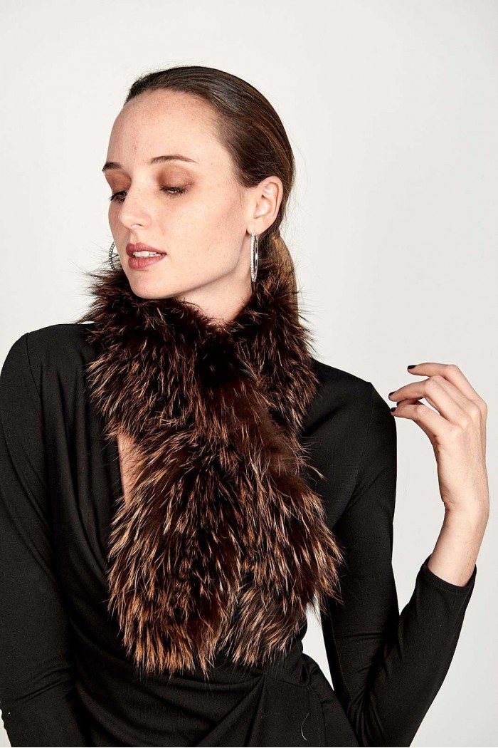 BUFANDA DE PELO TEJIDO PC-LZY5824-151-10010