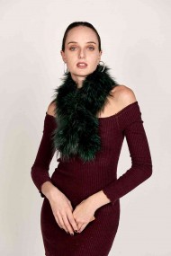 BUFANDA DE PELO TEJIDO PC-LZY5824-152-10010