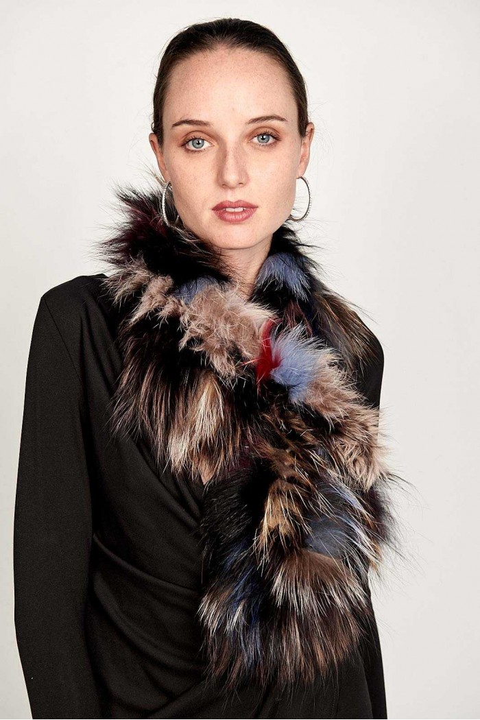 BUFANDA DE PELO TEJIDO PC-LZY5824-09-10010