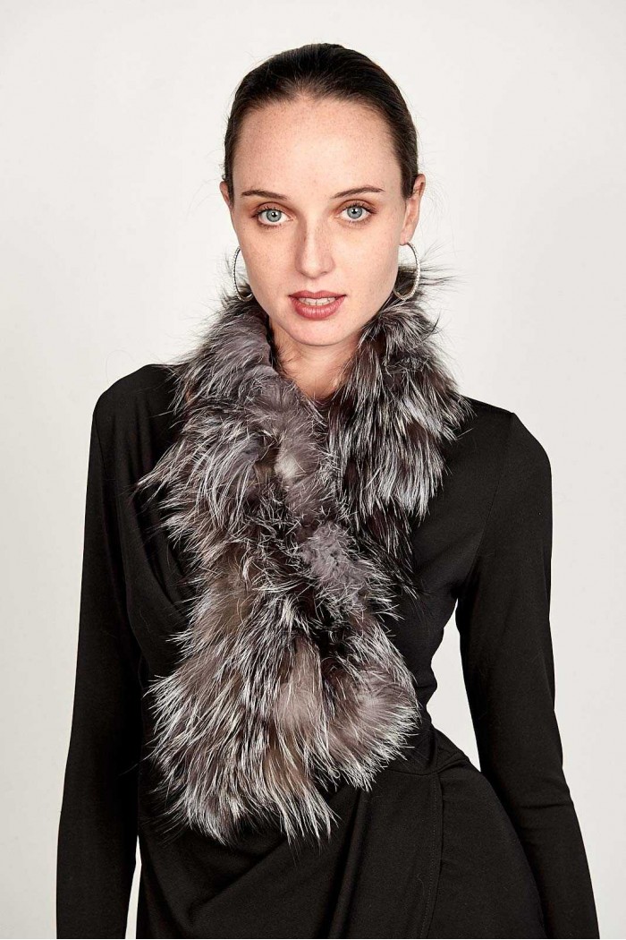 BUFANDA DE PELO TEJIDO PC-LZY5824-10A-10010