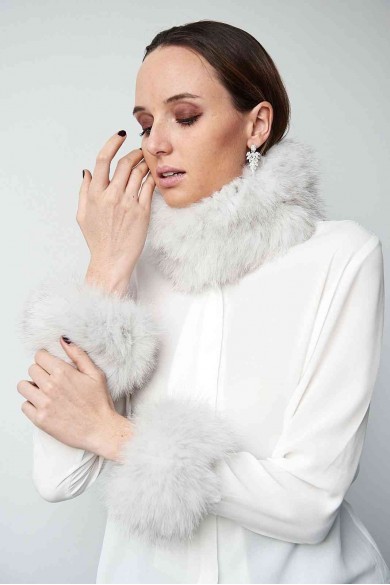 Cuello & Puño DE PELO TEJIDO