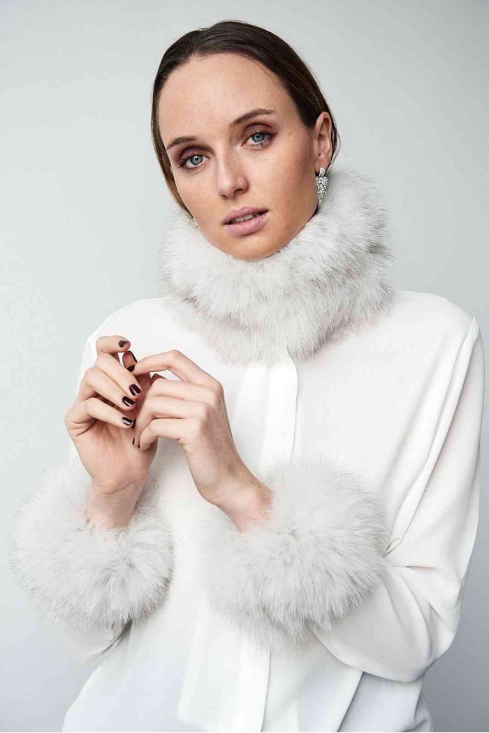 Cuello & Puño DE PELO TEJIDO