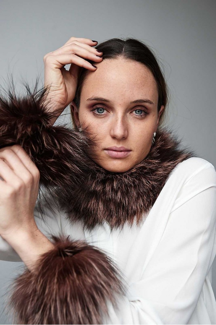 Cuello & Puño DE PELO TEJIDO PC-LZH5565-110-2616