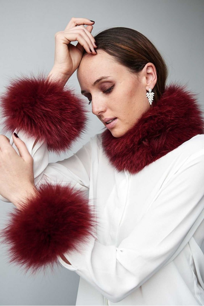 Cuello & Puño DE PELO TEJIDO PC-LZH5565-145PC-LZH5691-145