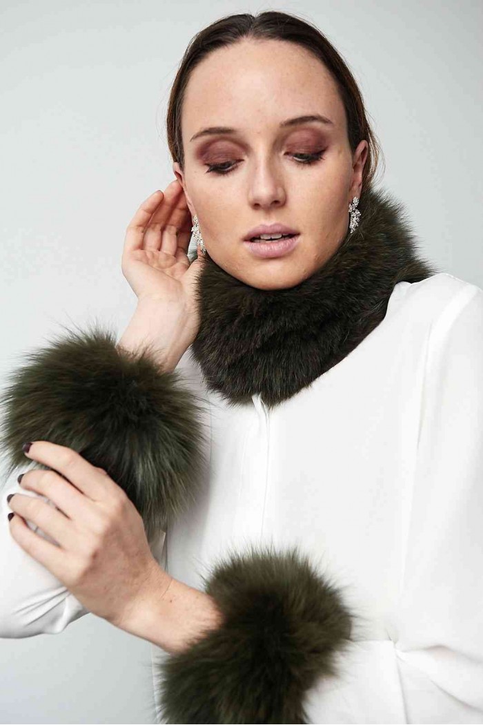 Cuello & Puño DE PELO TEJIDO PC-LZH5565-146PC-LZH5691-146