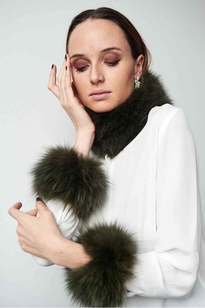 Cuello & Puño DE PELO TEJIDO PC-LZH5565-146PC-LZH5691-146