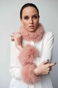 Cuello & Puño DE PELO TEJIDO