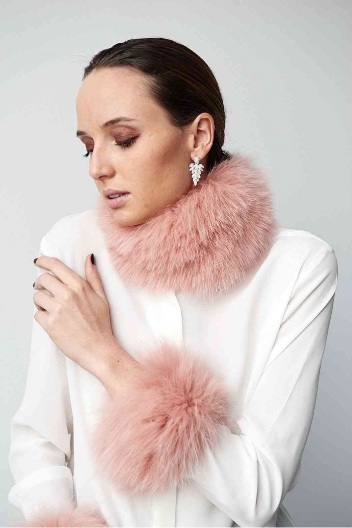 Cuello & Puño DE PELO TEJIDO