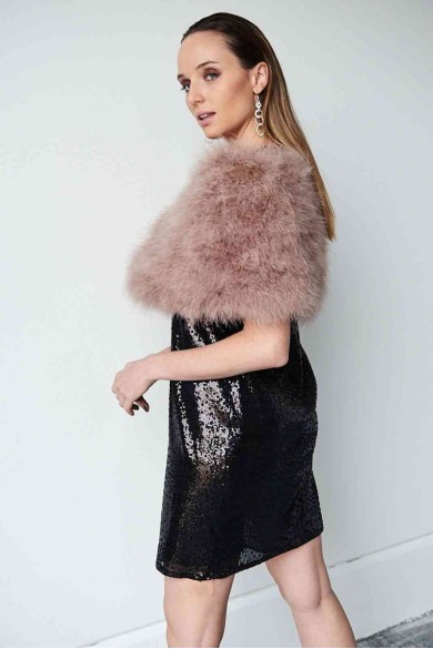 Estola de Plumas de avestruz PC-YLM5624-03