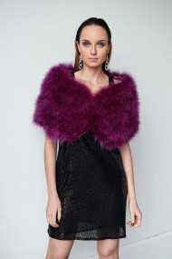 Estola de Plumas de avestruz PC-YLM5624-25