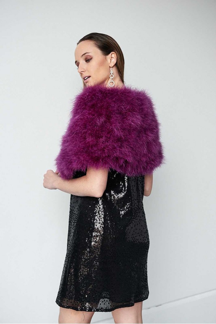 Estola de Plumas de avestruz PC-YLM5624-25