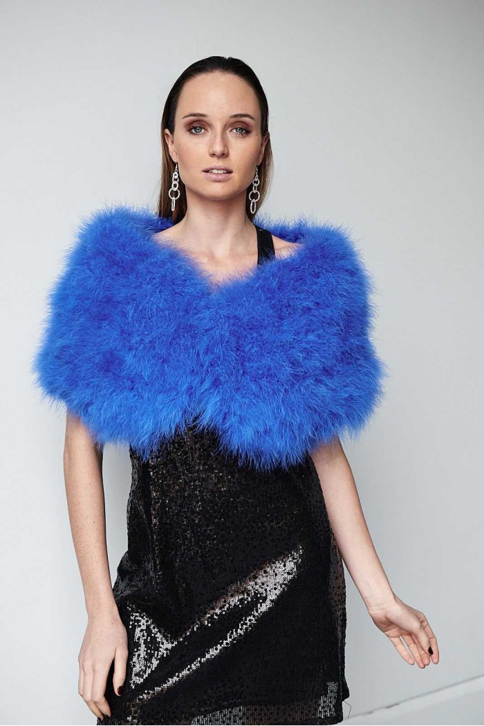 Estola de Plumas de avestruz PC-YLM5624-34