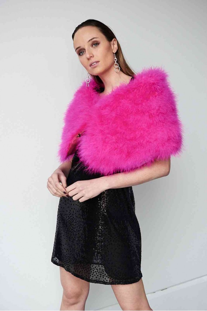 Estola de Plumas de avestruz PC-YLM5624-35